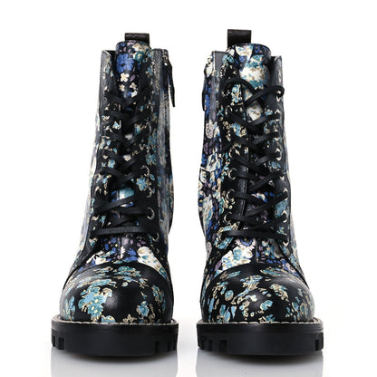 Louis Vuitton Calfskin Floral Star Trail Ankle Boots Black 2 of 7