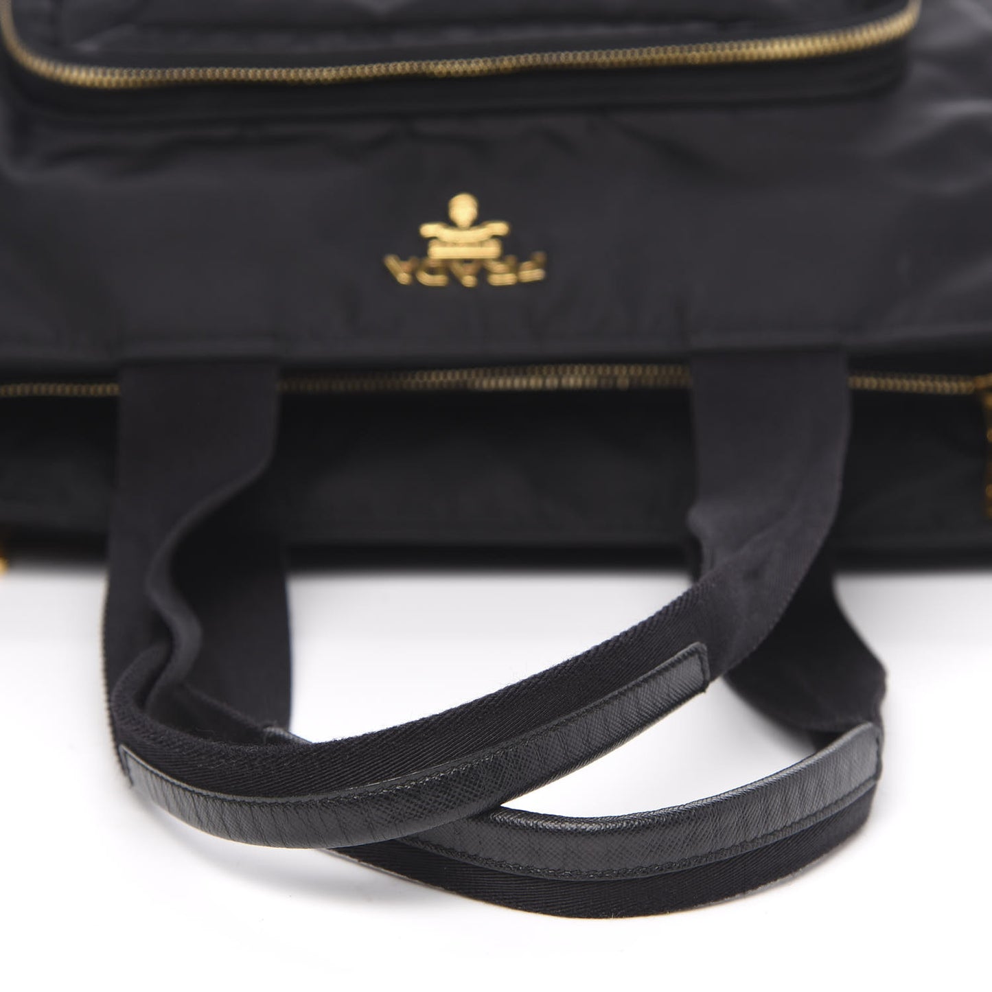 Tessuto Nylon Vela Diaper Bag Black