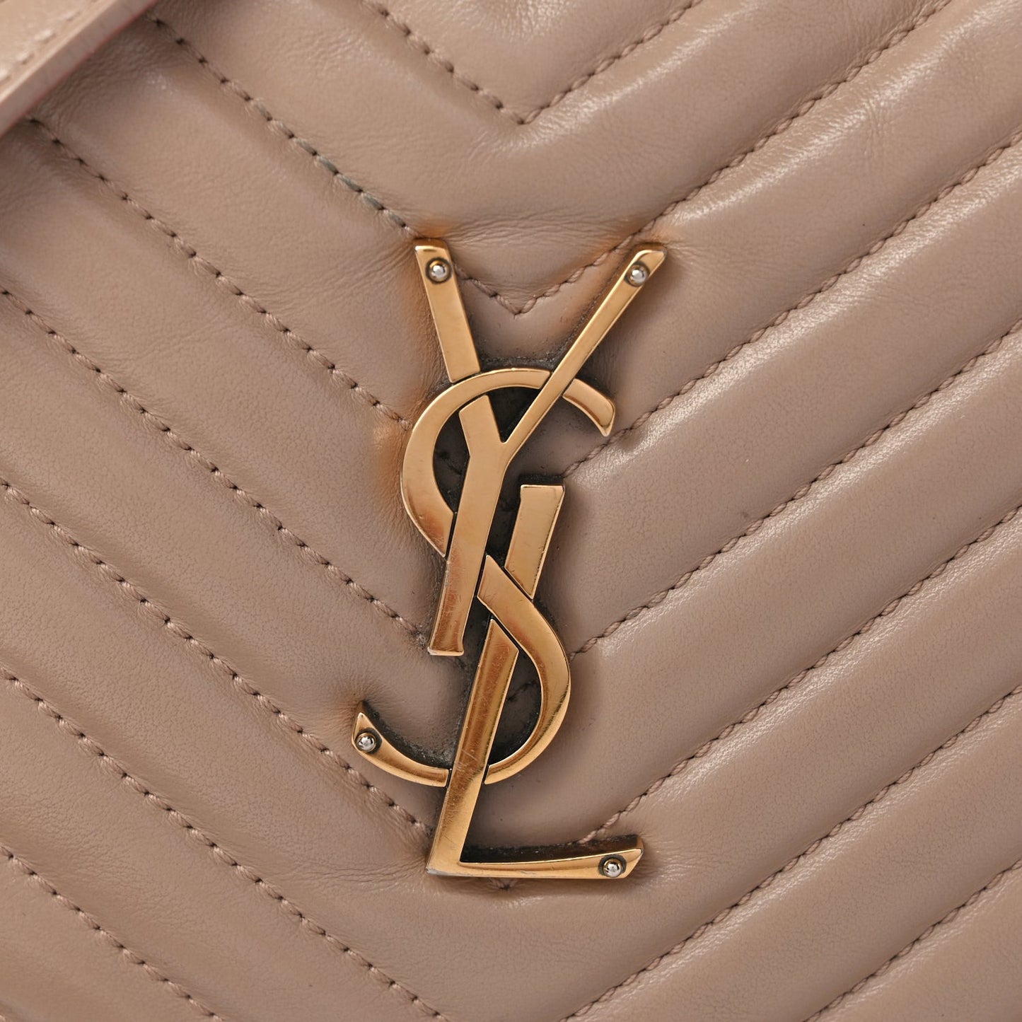 Calfskin Matelasse Monogram Lou Camera Bag Dark Beige