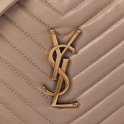 Saint Laurent Calfskin Matelasse Monogram Lou Camera Bag Dark Beige 6 of 8