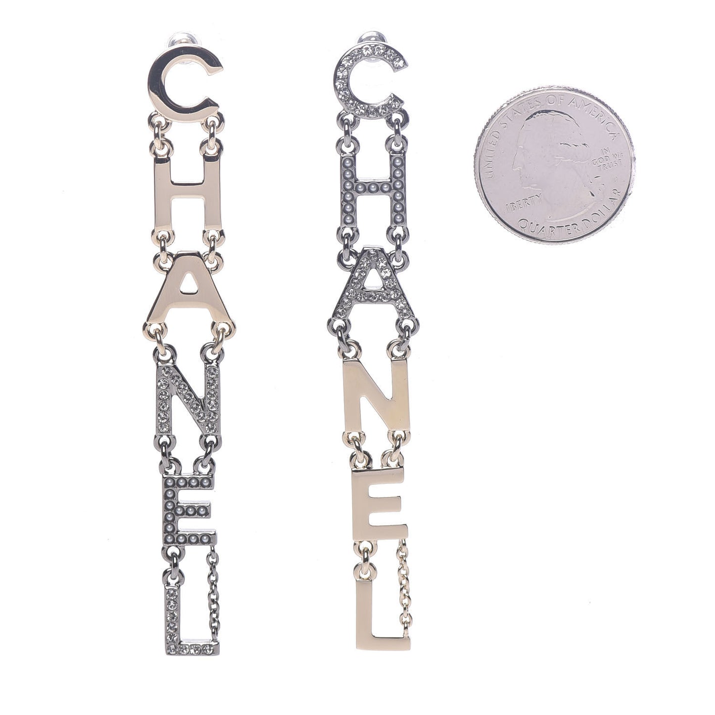 Crystal Pearl Bright Young Things Earrings Gold Ruthenium