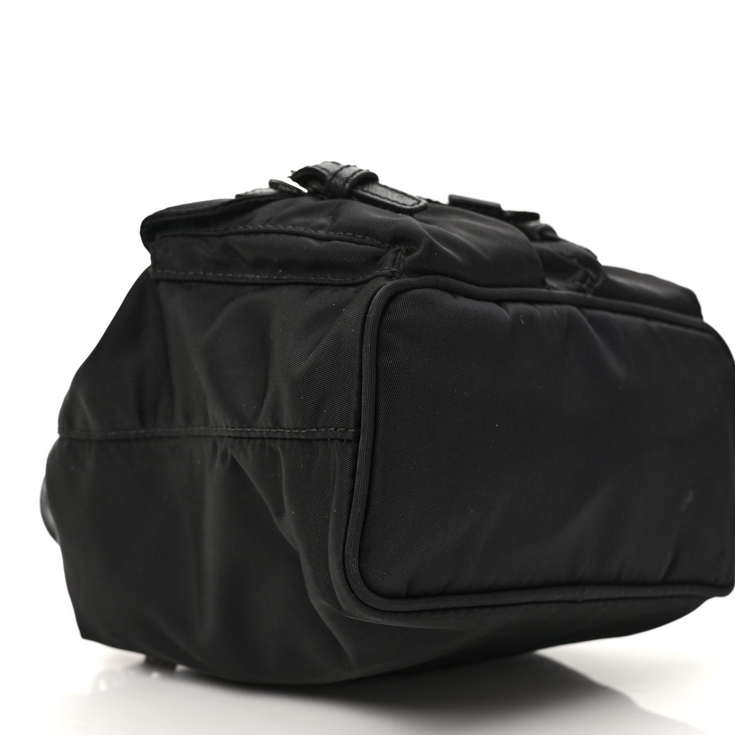 Nylon Vela Mini Crossbody Backpack Black