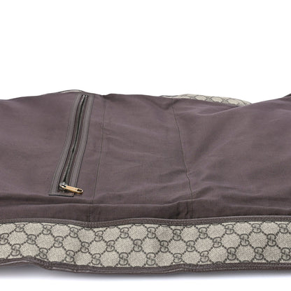Gucci GG Supreme Monogram Textured Dollar Calfskin Web Ophidia Savoy Garment Bag Beige Ebony New Acero 4 of 7