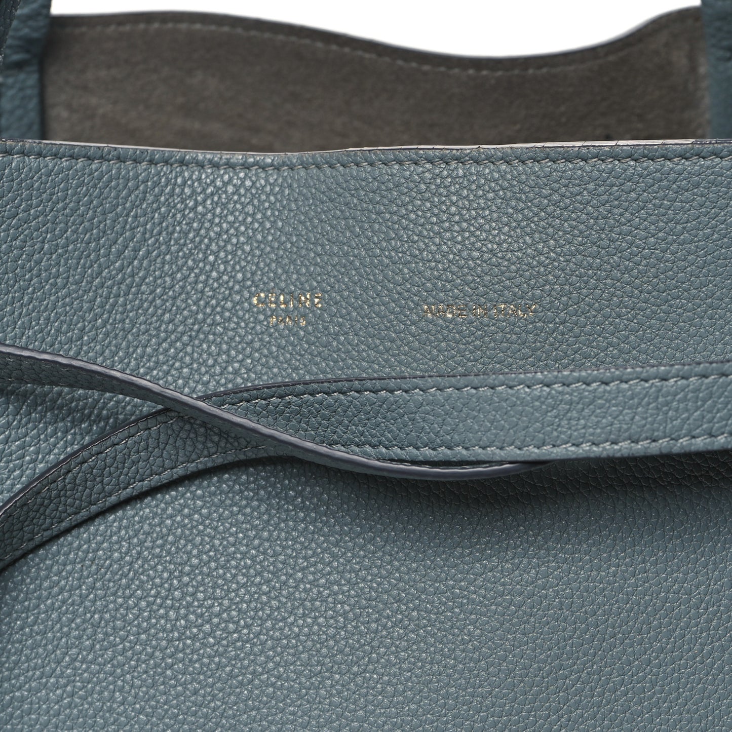 Soft Grained Calfskin Small Belt Cabas Phantom Storm