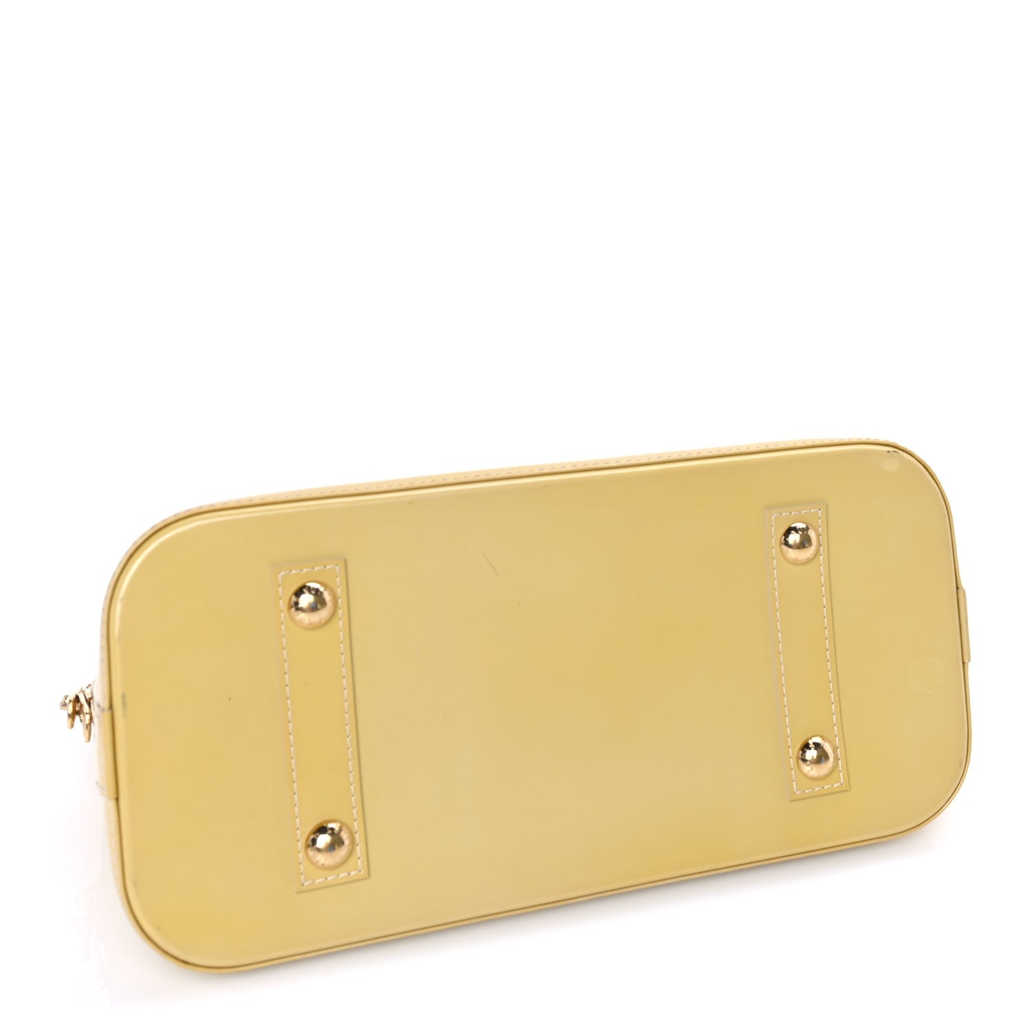 Louis Vuitton LOUIS VUITTON Vernis Alma MM Yellow Yellow 3 of 7