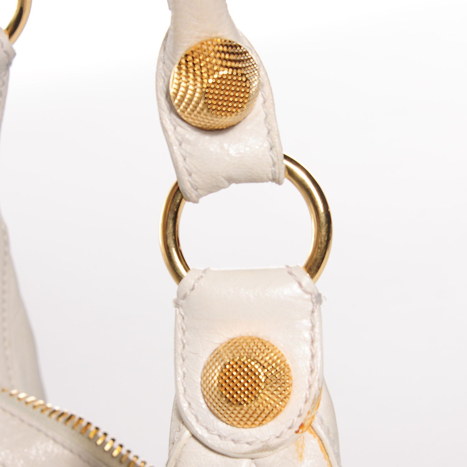 Balenciaga Agneau Giant 21 Gold Hardware Hobo White 7 of 9