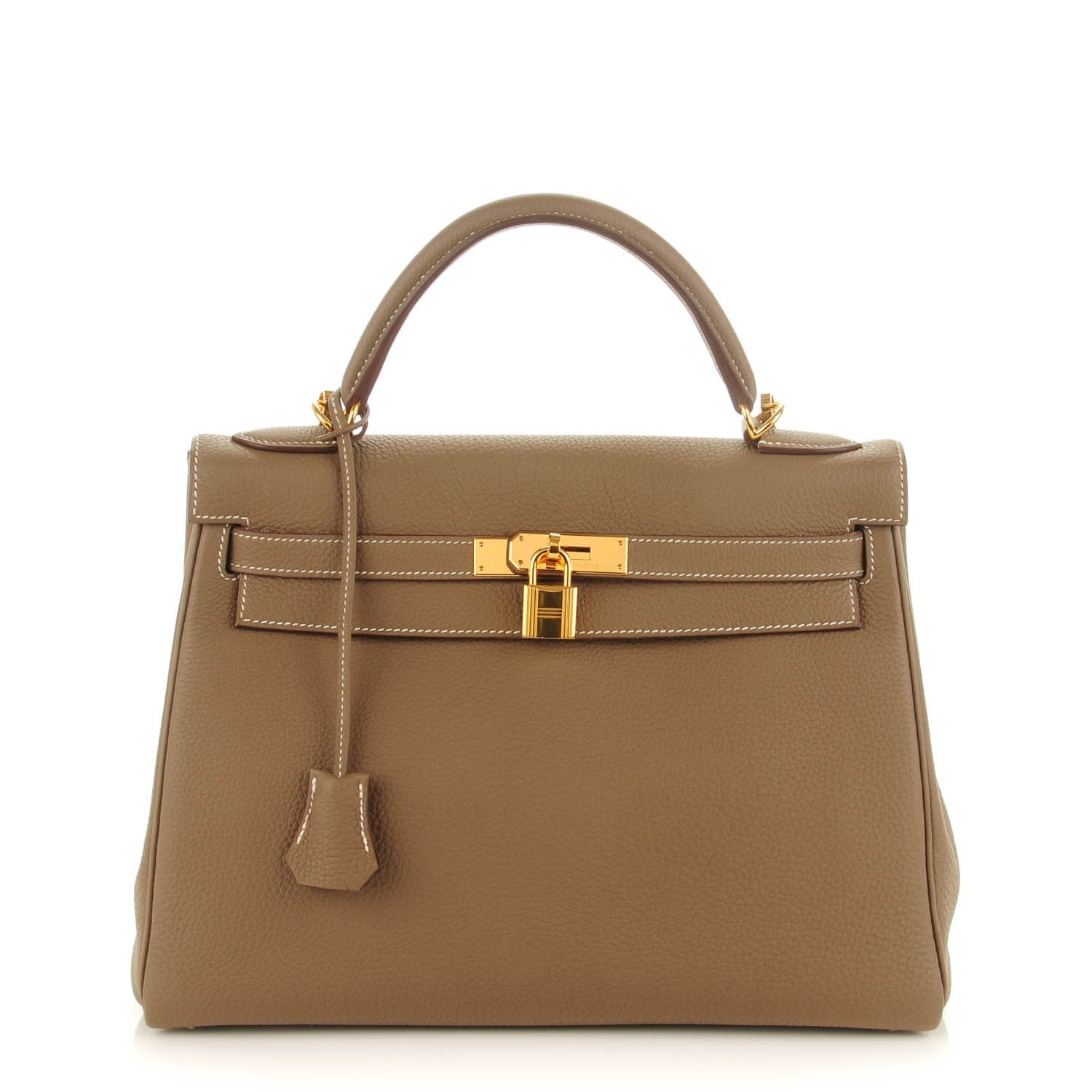 Hermes Togo Kelly Retourne 32 Etoupe 1 of 22