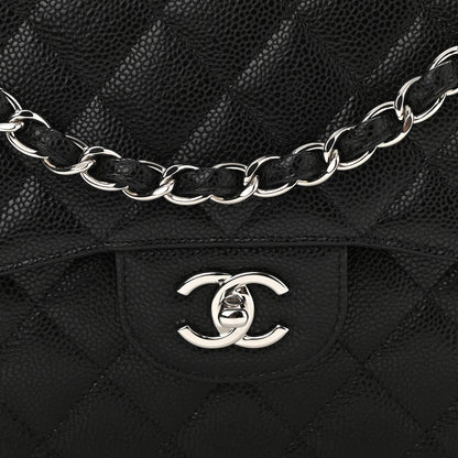 Chanel Caviar Quilted Jumbo Double Flap Black 8 of 11