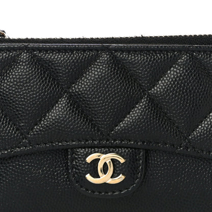 Chanel Caviar Quilted Flap Zip Card Holder Black 8 of 11