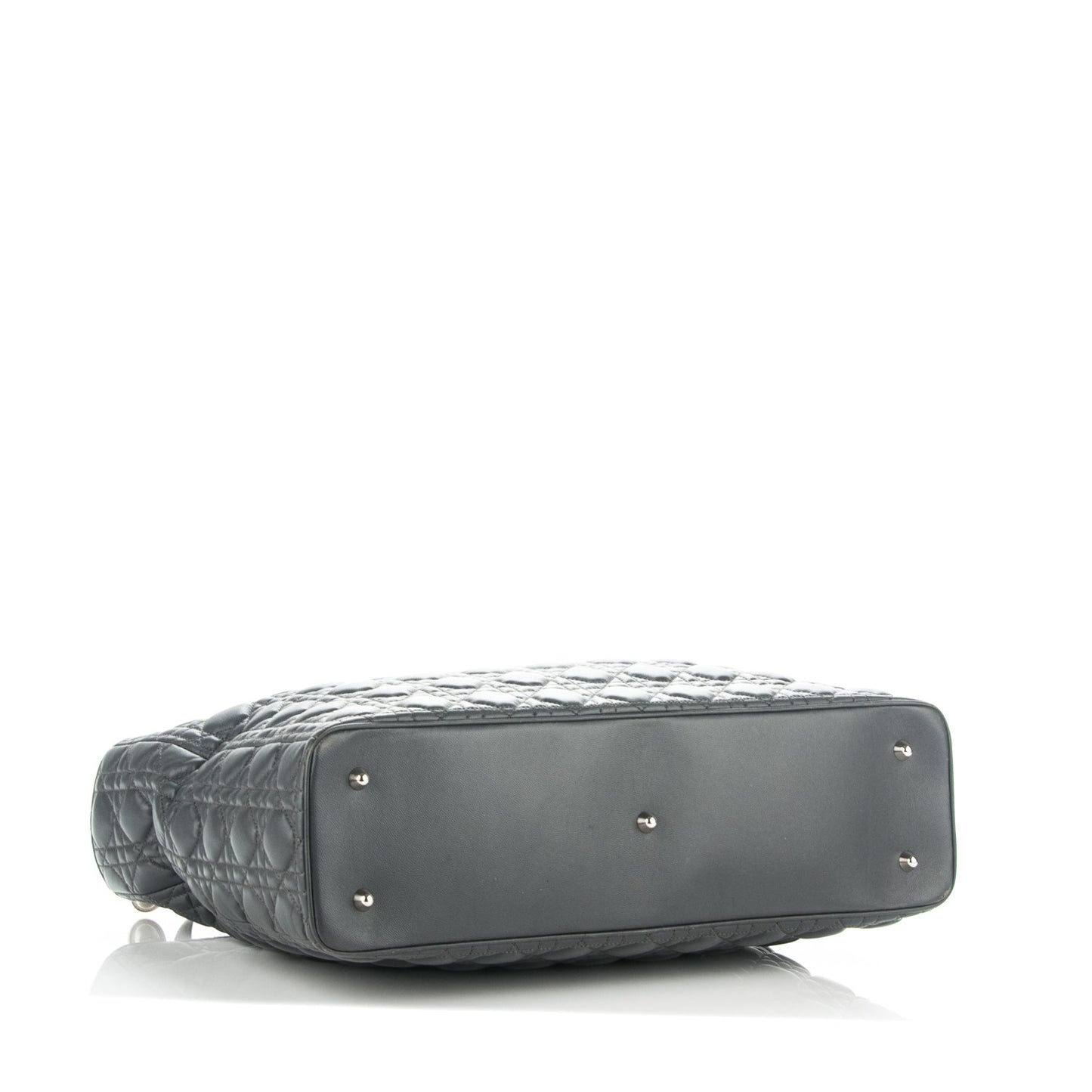 Lambskin Cannage Large Lady Dior Grey