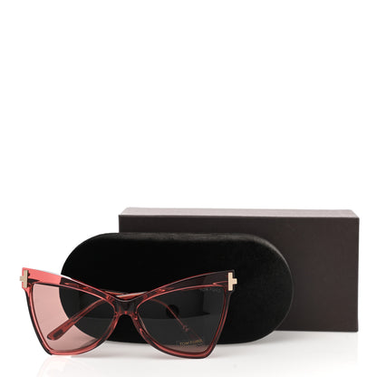 Tom Ford Acetate Tallulah TF767 Sunglasses Red 8 of 8