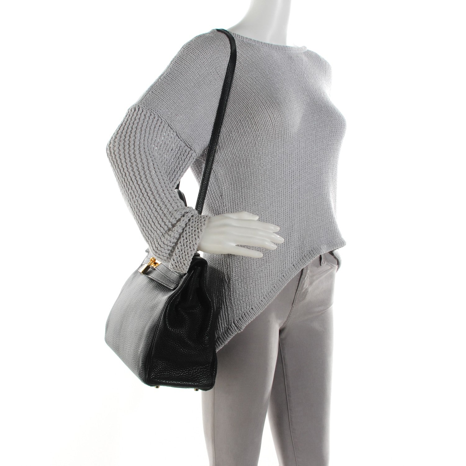 Hermes Togo Kelly Retourne 35 Black 2 of 23