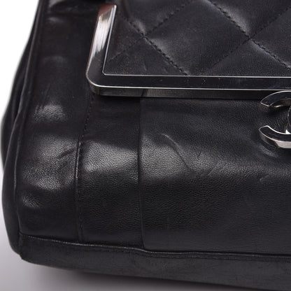 Chanel Calfskin Quilted Frame Flap Black 12 of 12