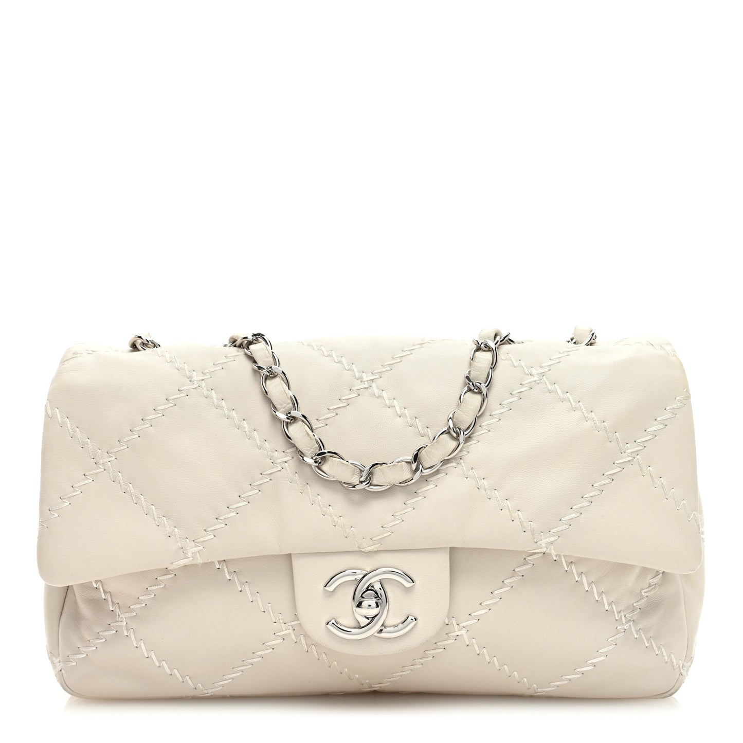 Calfskin Ultimate Stitch Flap Gold