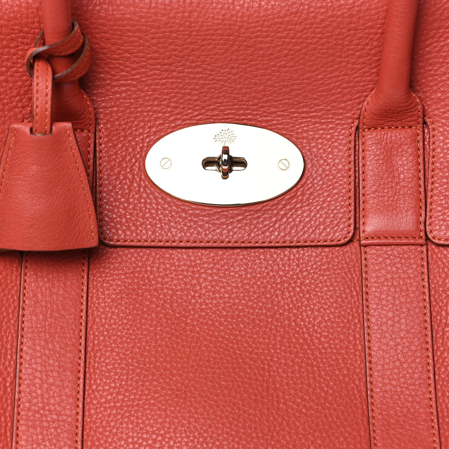 Mulberry Small Classic Grain Bayswater  Coral 6 of 8