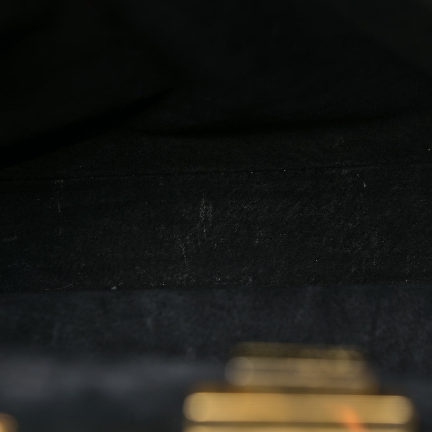 Vitello Suede Medium Peekaboo Iconic Satchel Black