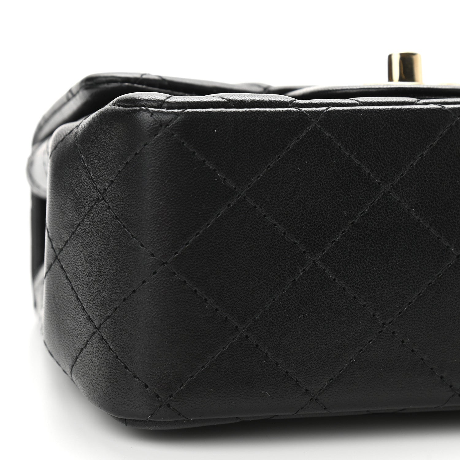 Chanel Lambskin Quilted Mini Square Flap Black 9 of 12
