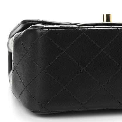 Chanel Lambskin Quilted Mini Square Flap Black 9 of 12