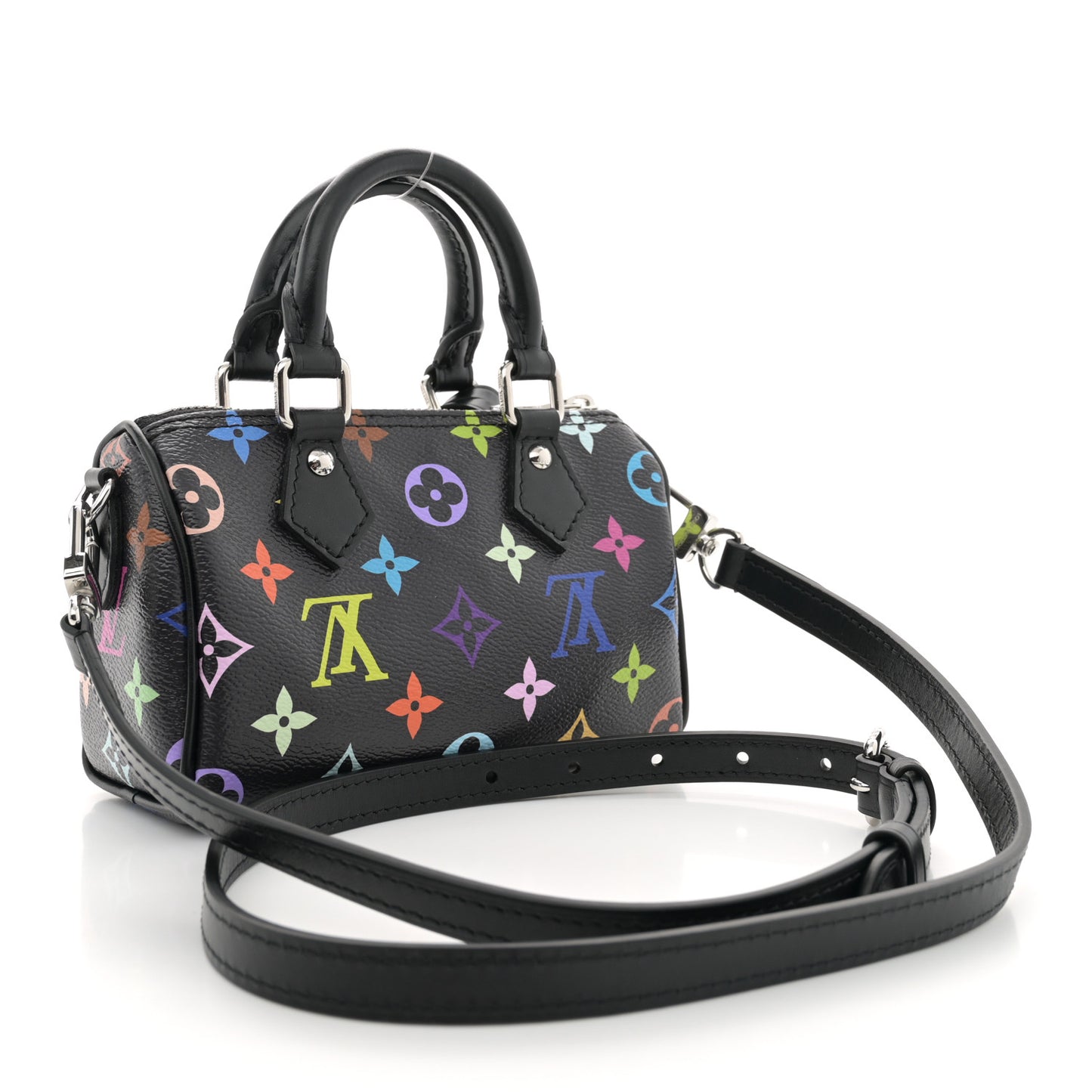 LV X TM Monogram Multicolor Nano Speedy Black
