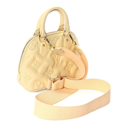 Louis Vuitton Calfskin Bubblegram Alma BB  Banana 2 of 8