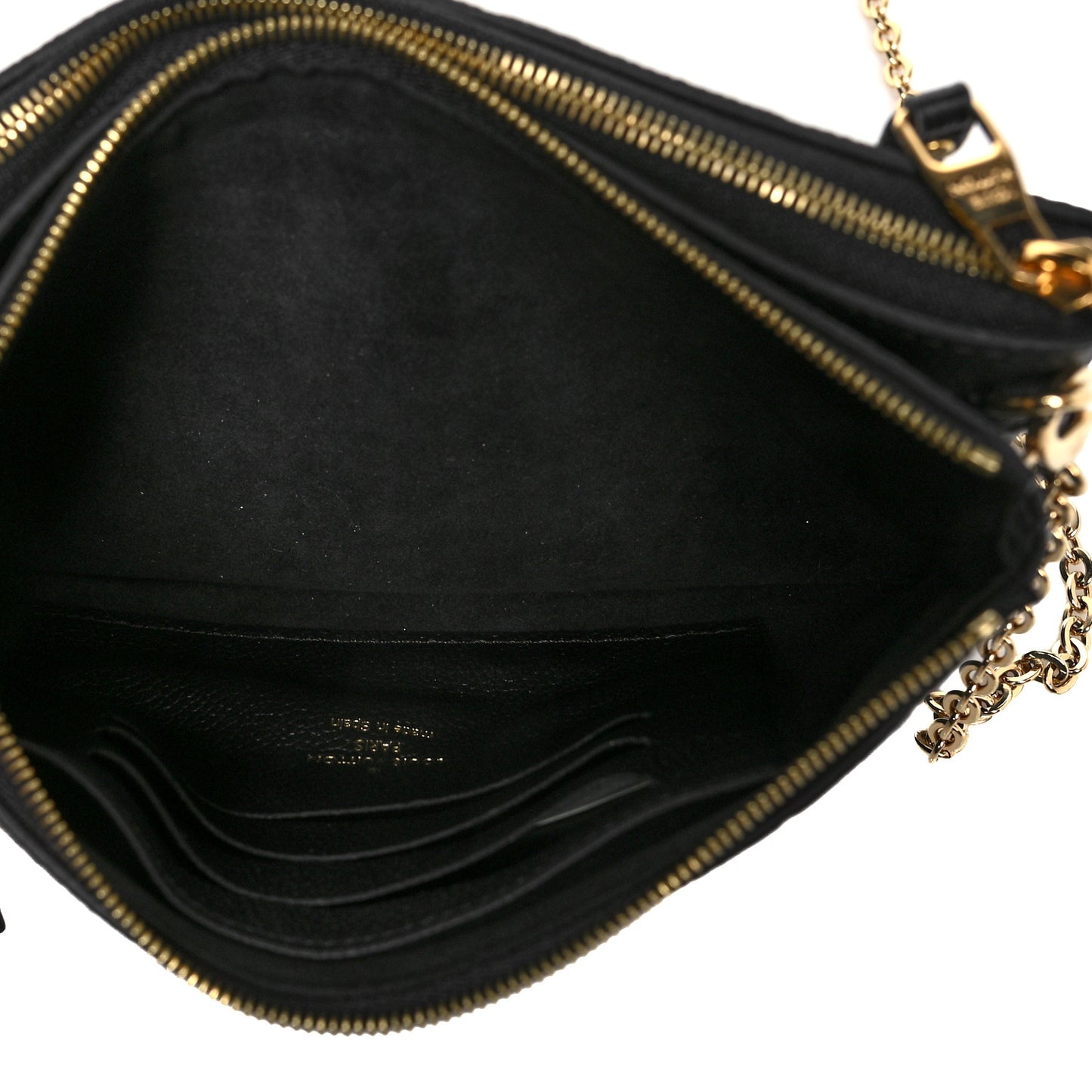 Empreinte Double Zip Pochette Black