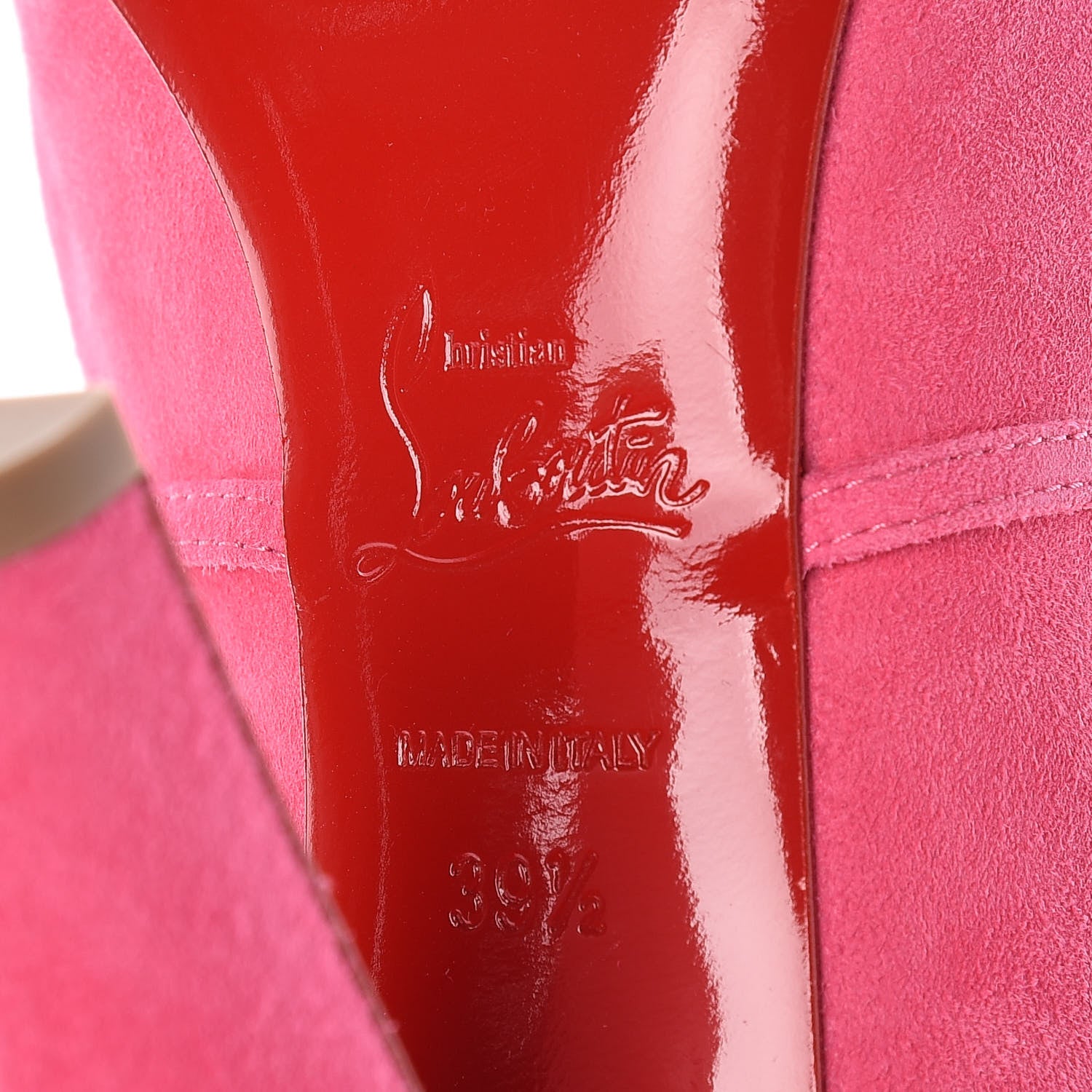 Christian Louboutin Suede S.I.T. Rain 100 Ankle Boots 39.5 Darling 7 of 10