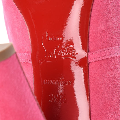 Christian Louboutin Suede S.I.T. Rain 100 Ankle Boots 39.5 Darling 7 of 10