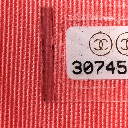 Chanel Caviar Quilted Compact Flap Wallet Coral 9 of 10