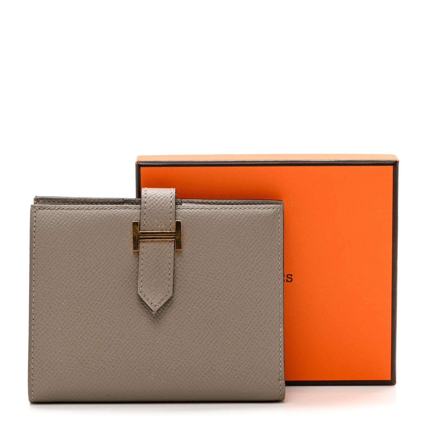 Hermes Epsom Bearn Compact Wallet Gris Asphalte 9 of 9