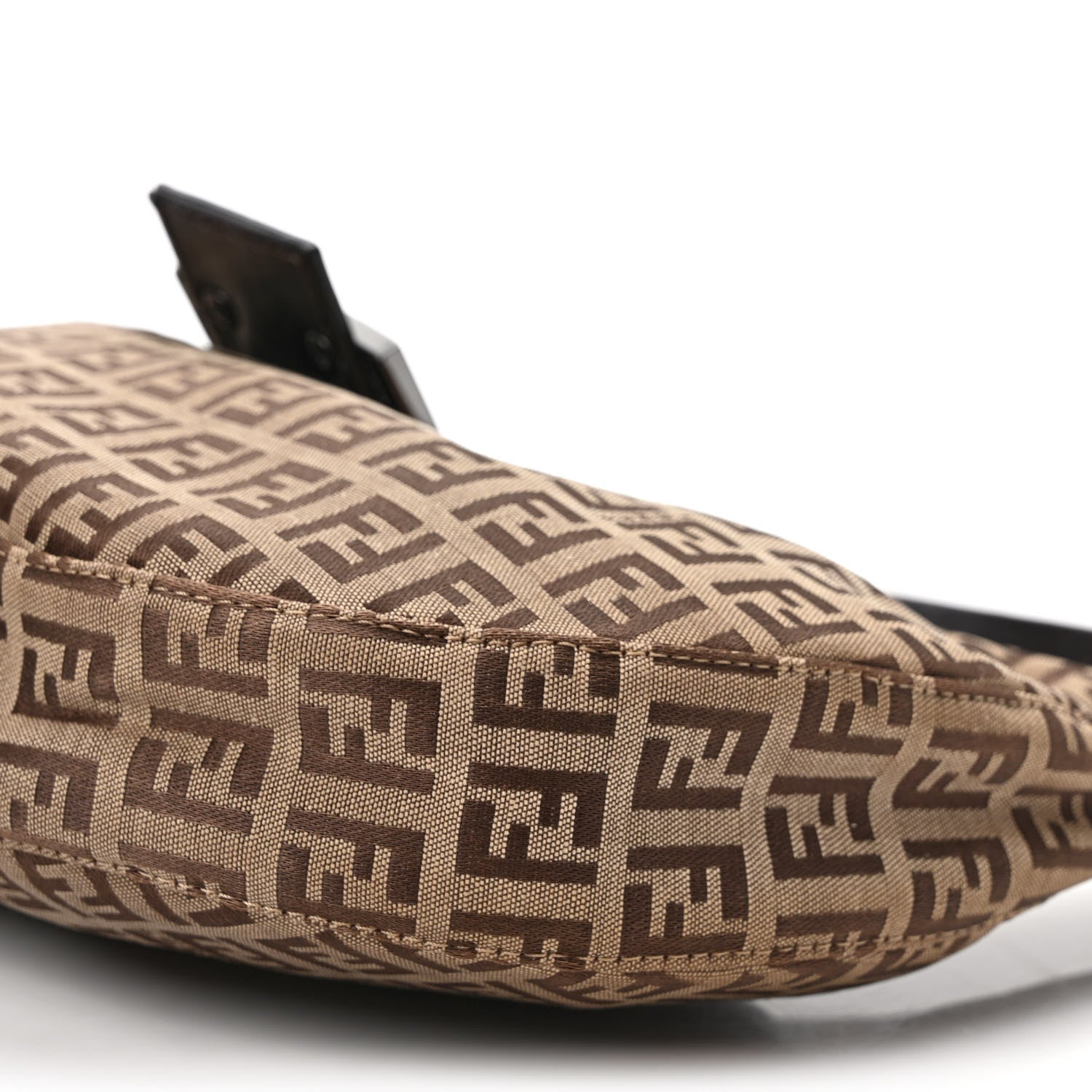 Fendi Zucchino Half Moon Baguette Brown 8 of 8