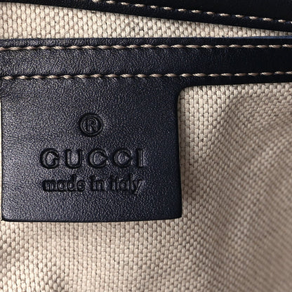 Gucci Plus Monogram Large Carry On Duffle Bag  Navy 5 of 8