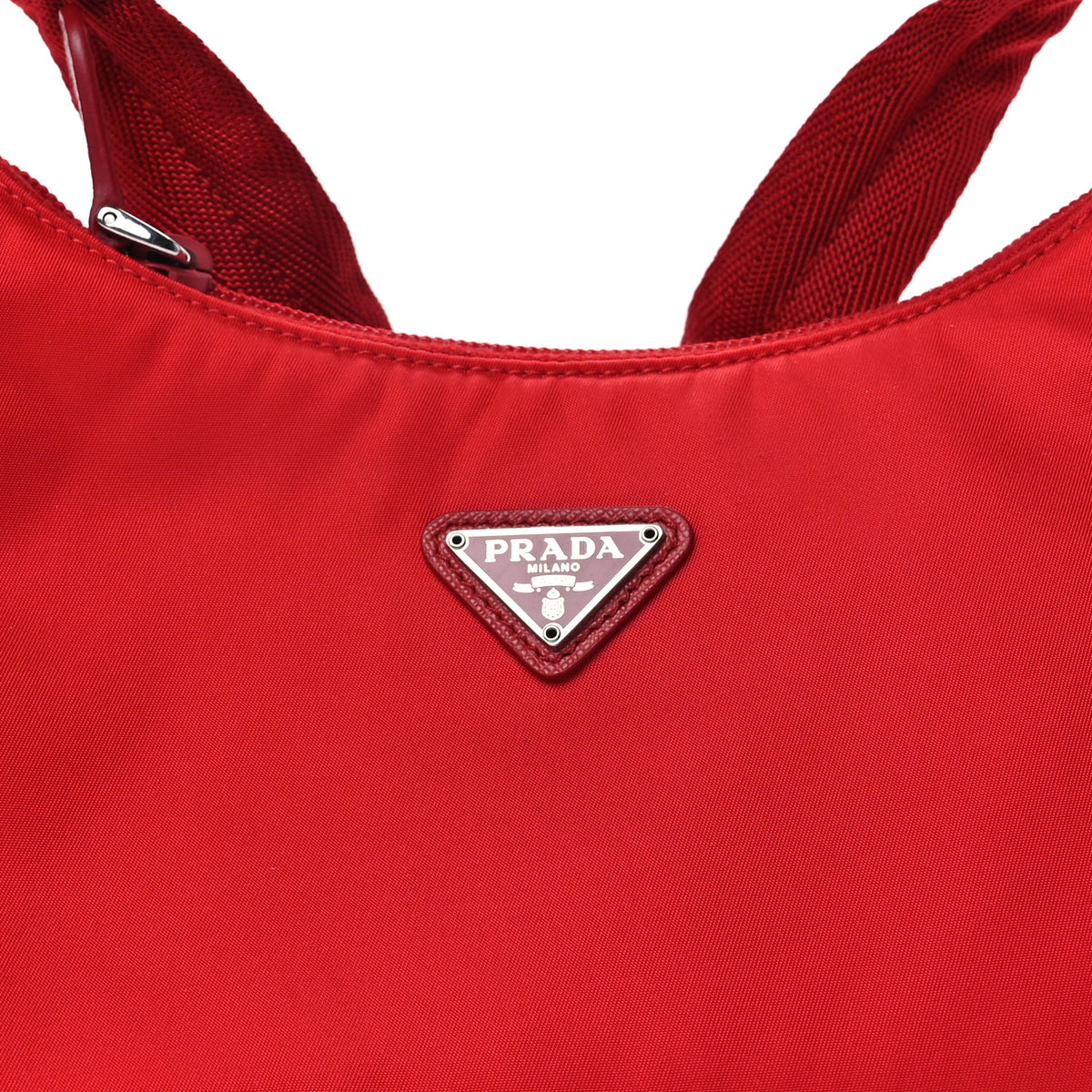 Tessuto Nylon Mini Re-Edition 2000 Bag Rosso