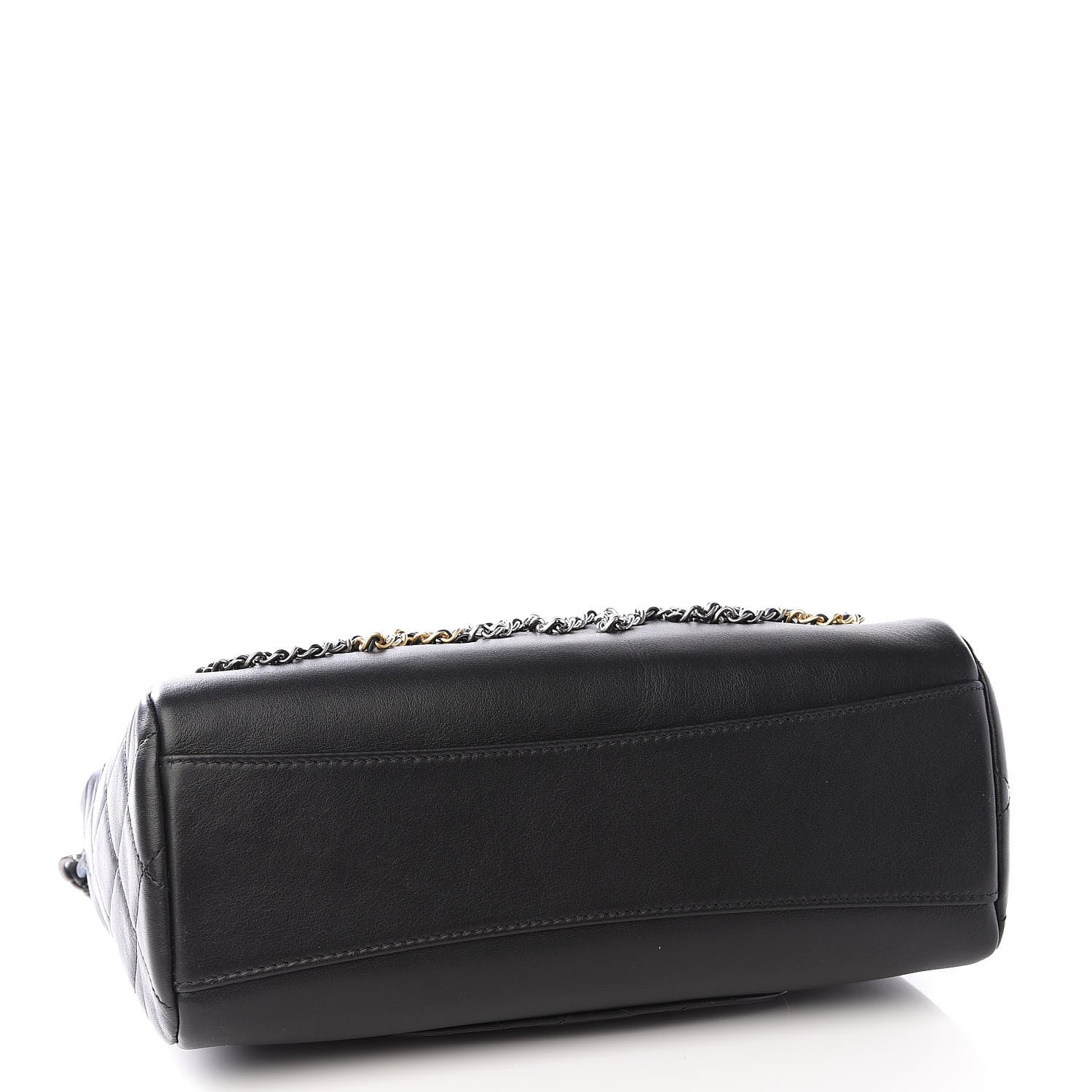 Chanel Calfskin Chain 20s Signature Hobo Black 3 of 9