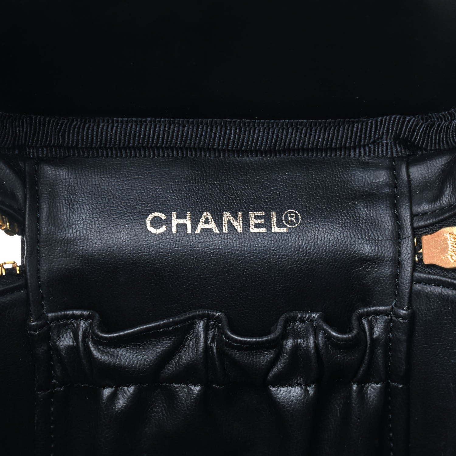 Chanel Caviar Vanity Cosmetic Case Black 8 of 11