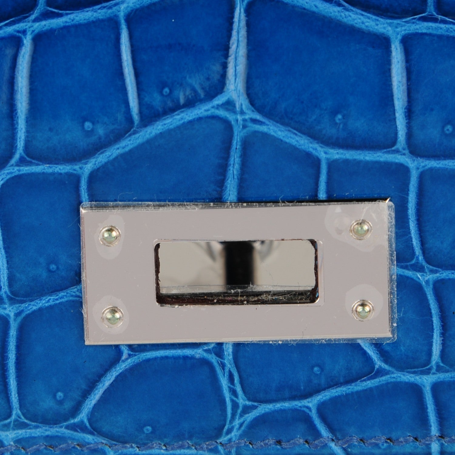 Hermes Shiny Niloticus Crocodile Kelly Cut Pochette Mykonos 18 of 19