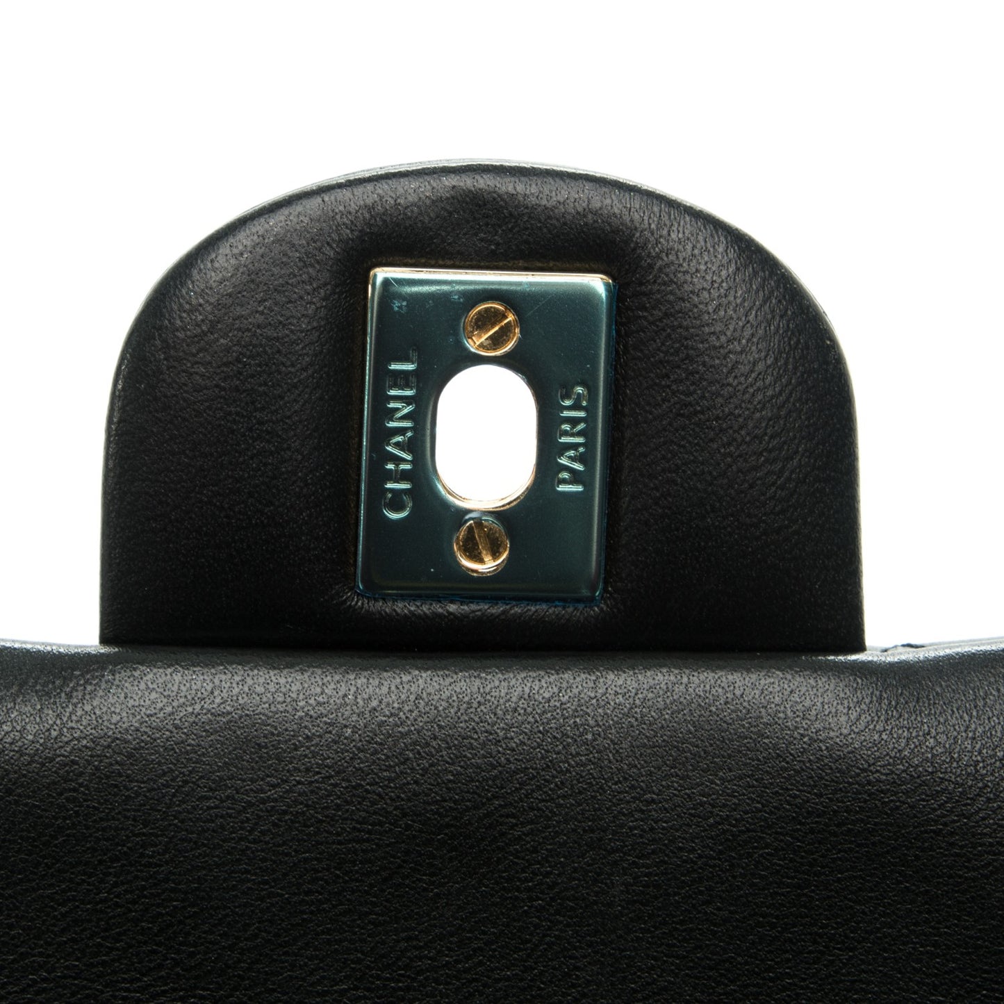 Lambskin Quilted Mini Rectangular Flap Black