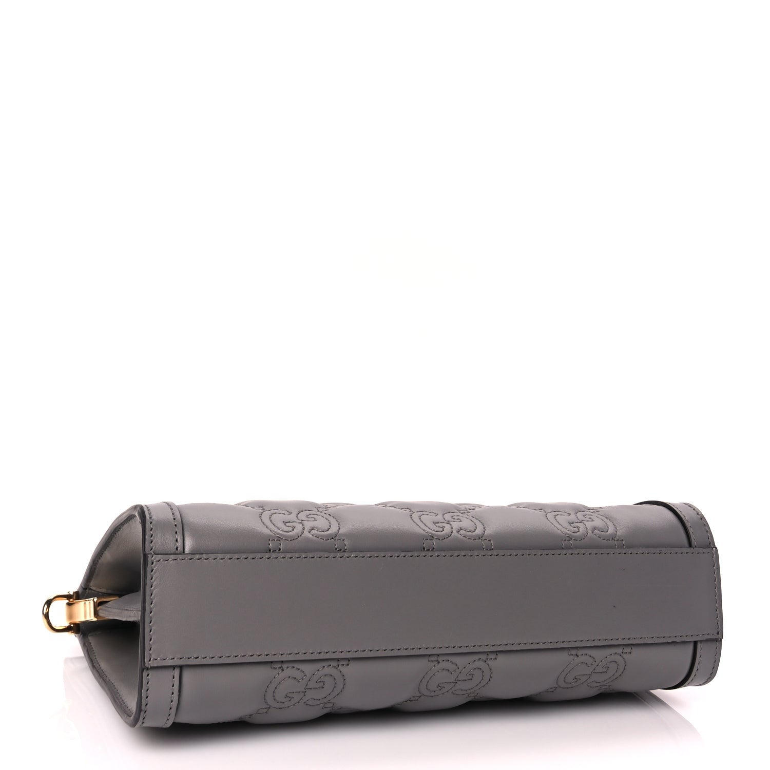 Gucci Calfskin GG Matelasse Small Slim Chain Shoulder Bag  Dusty Grey 3 of 9