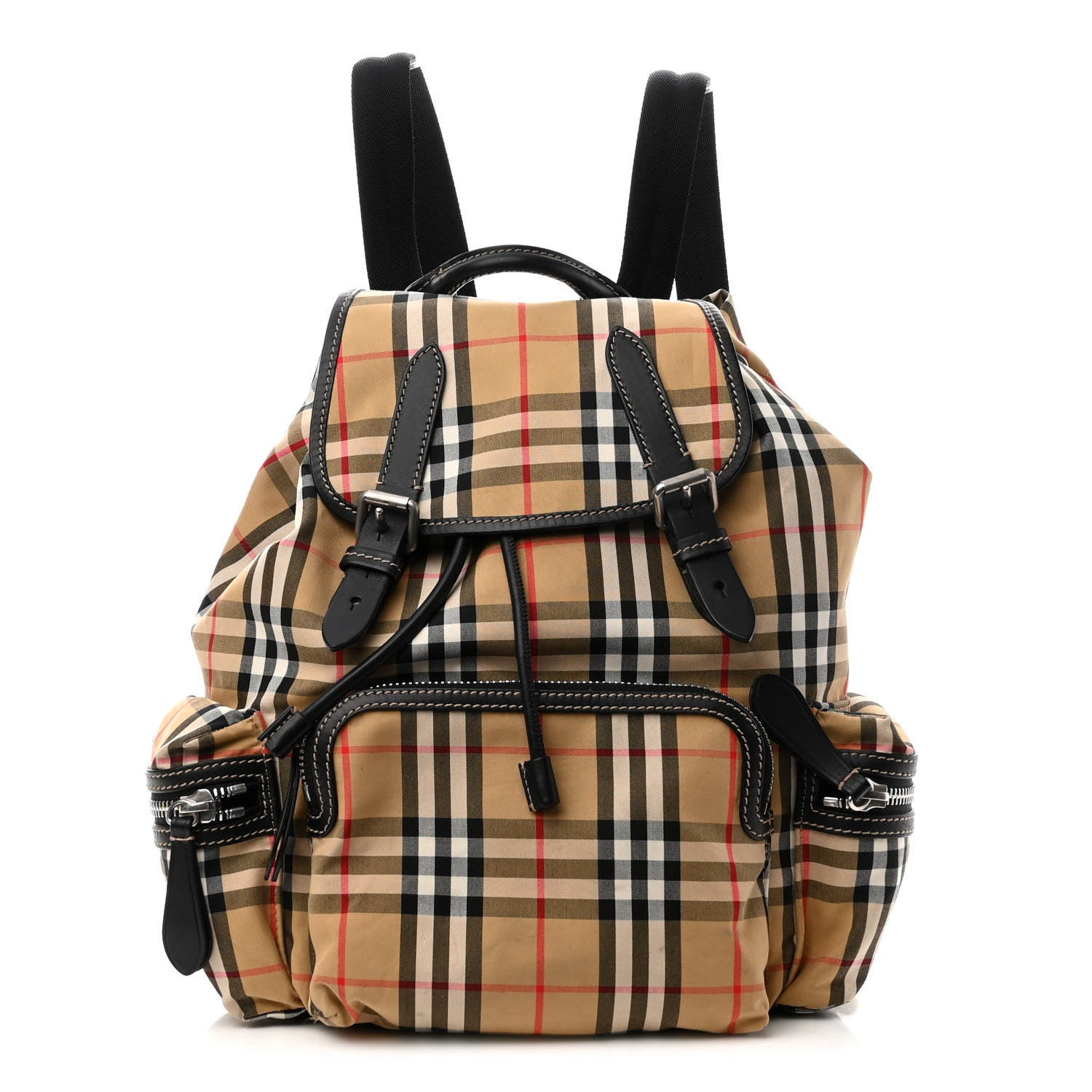 Burberry Nylon Vintage Check Medium Rucksack Backpack Antique Yellow 1 of 10