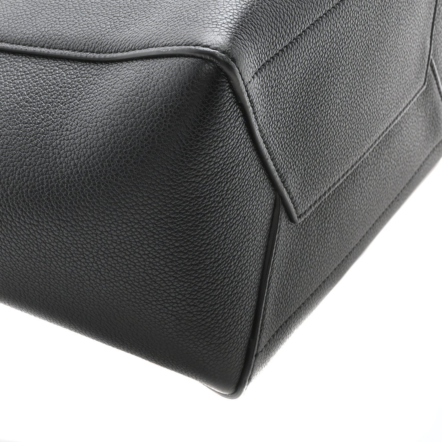 Celine Soft Grained Calfskin Sangle Bucket Bag Black 8 of 9