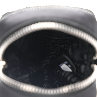 Prada Tessuto Nylon Saffiano Mini Crossbody Pouch Black 5 of 11