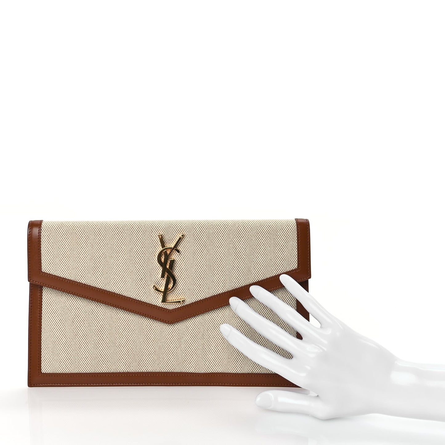 Canvas Uptown Pouch Natural Beige Brick