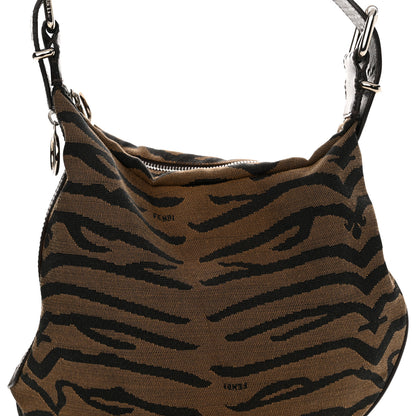 Fendi Canvas Tiger Print Oyster Brown 7 of 13