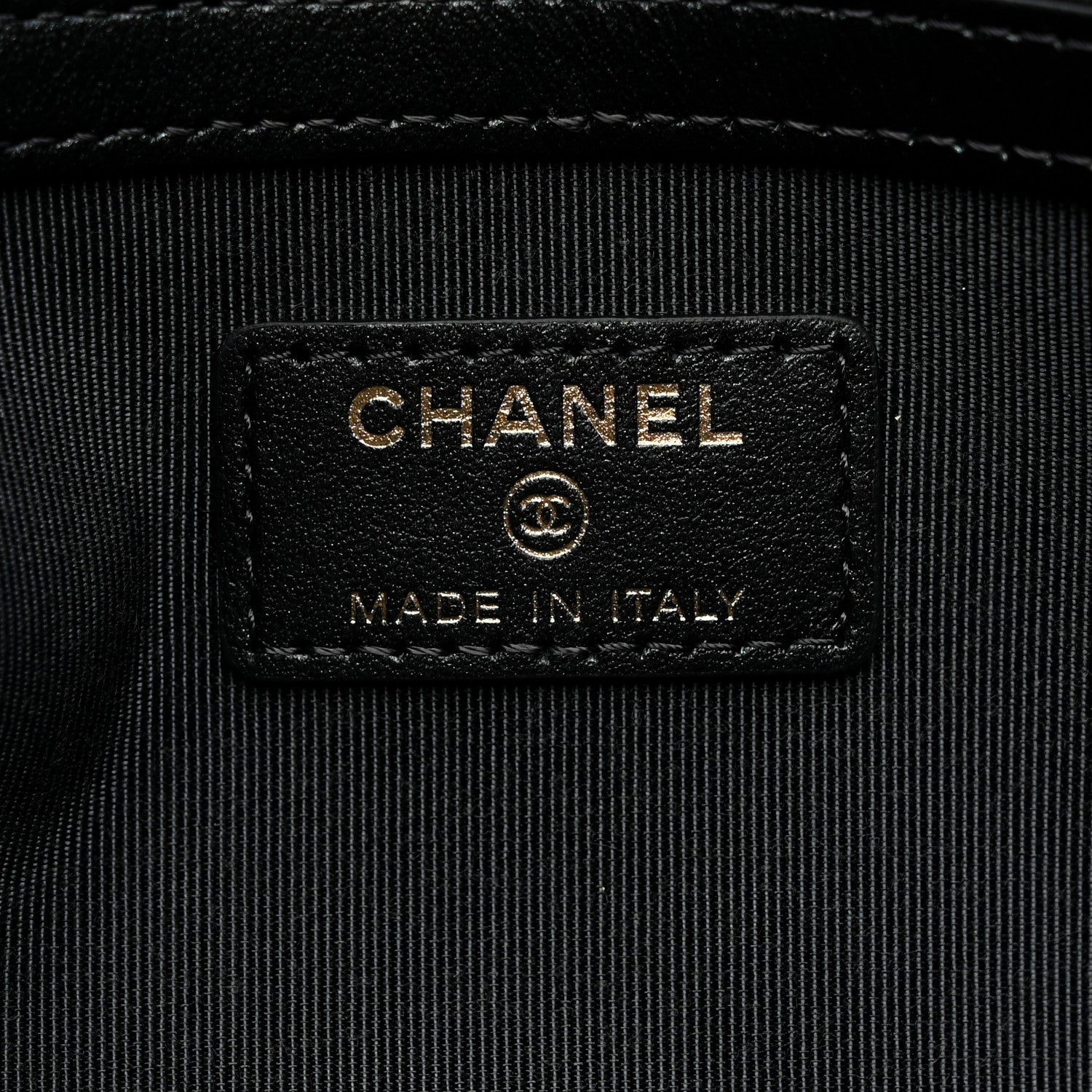 Chanel Iridescent Caviar Large Night by the C Pouch Clutch Black 6 of 9