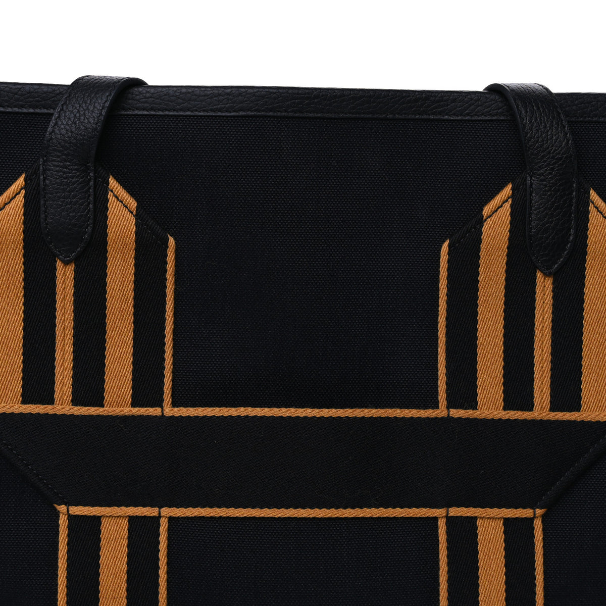 Militaire Canvas Taurillon Clemence Wooly Wooly Pursangle MM Tote Black