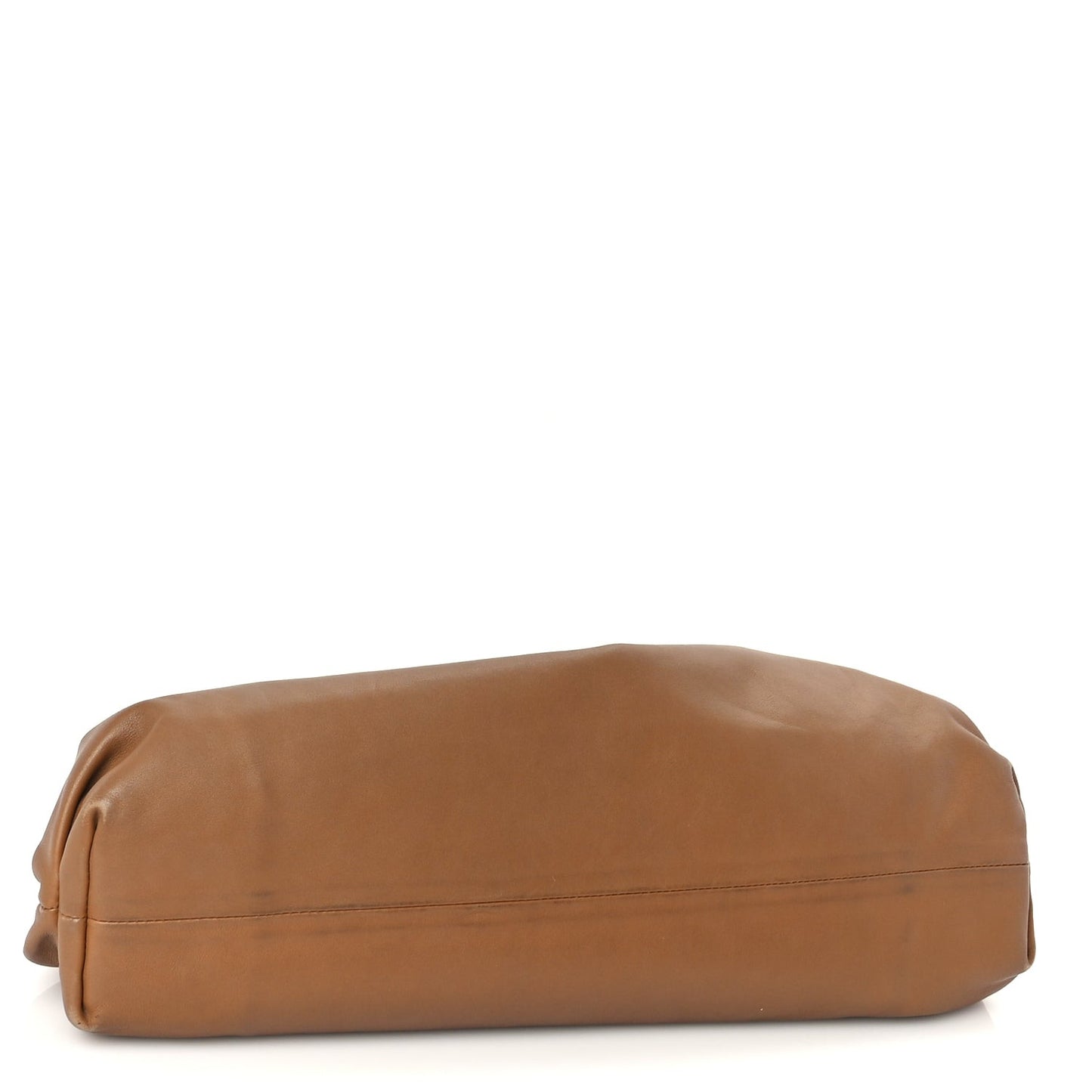 Smooth Butter Calf The Pouch Oversized Clutch Cammello