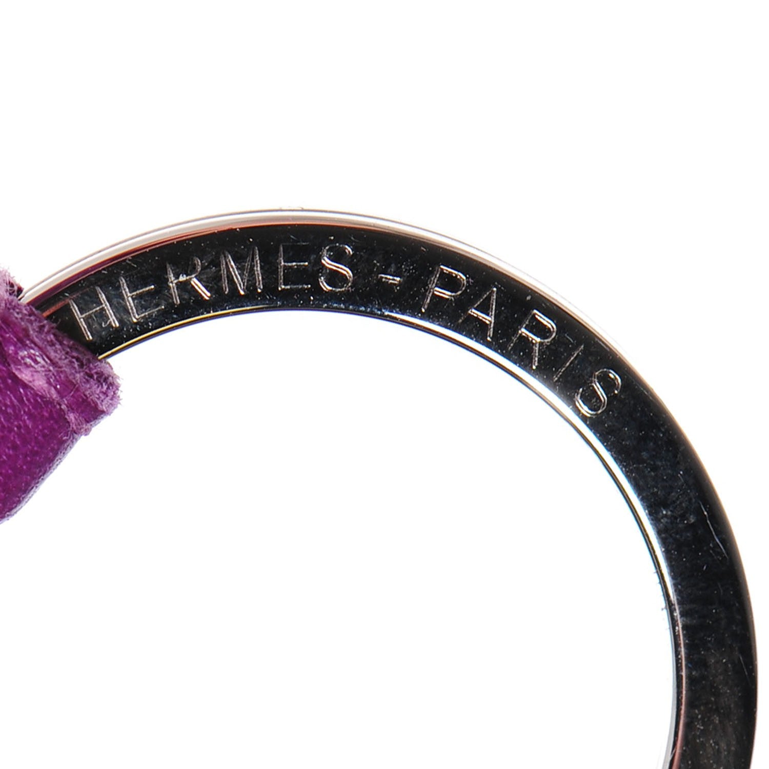 Hermes Lambskin Carmen Tassel Key Holder Anemone 6 of 6