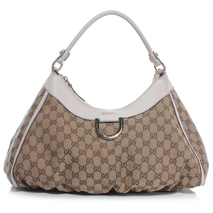 Gucci Monogram D Gold Large Hobo Off White 1 of 7