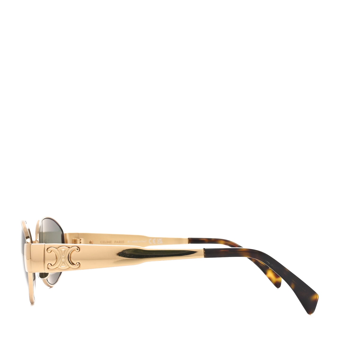 Metal Triomphe 01 Sunglasses CL40235U Gold Green