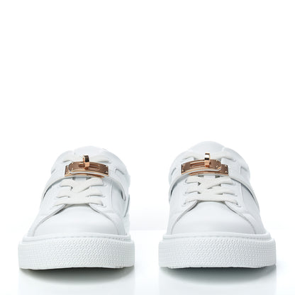 Hermes Calfskin Day Sneakers 36 White 2 of 8