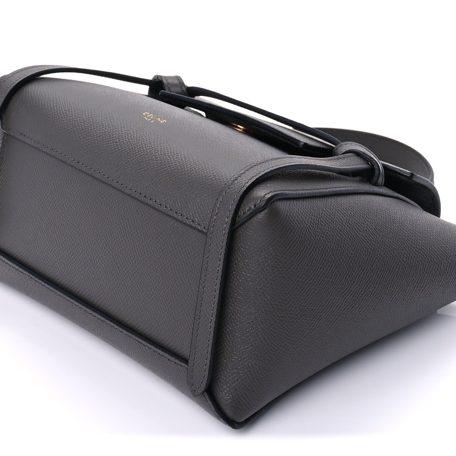 Celine Grained Calfskin Nano Belt Bag Grey 8 of 8